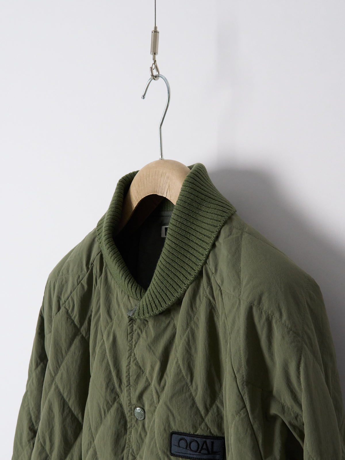 OOAL Quilting Varsity Jacket - Sage Green