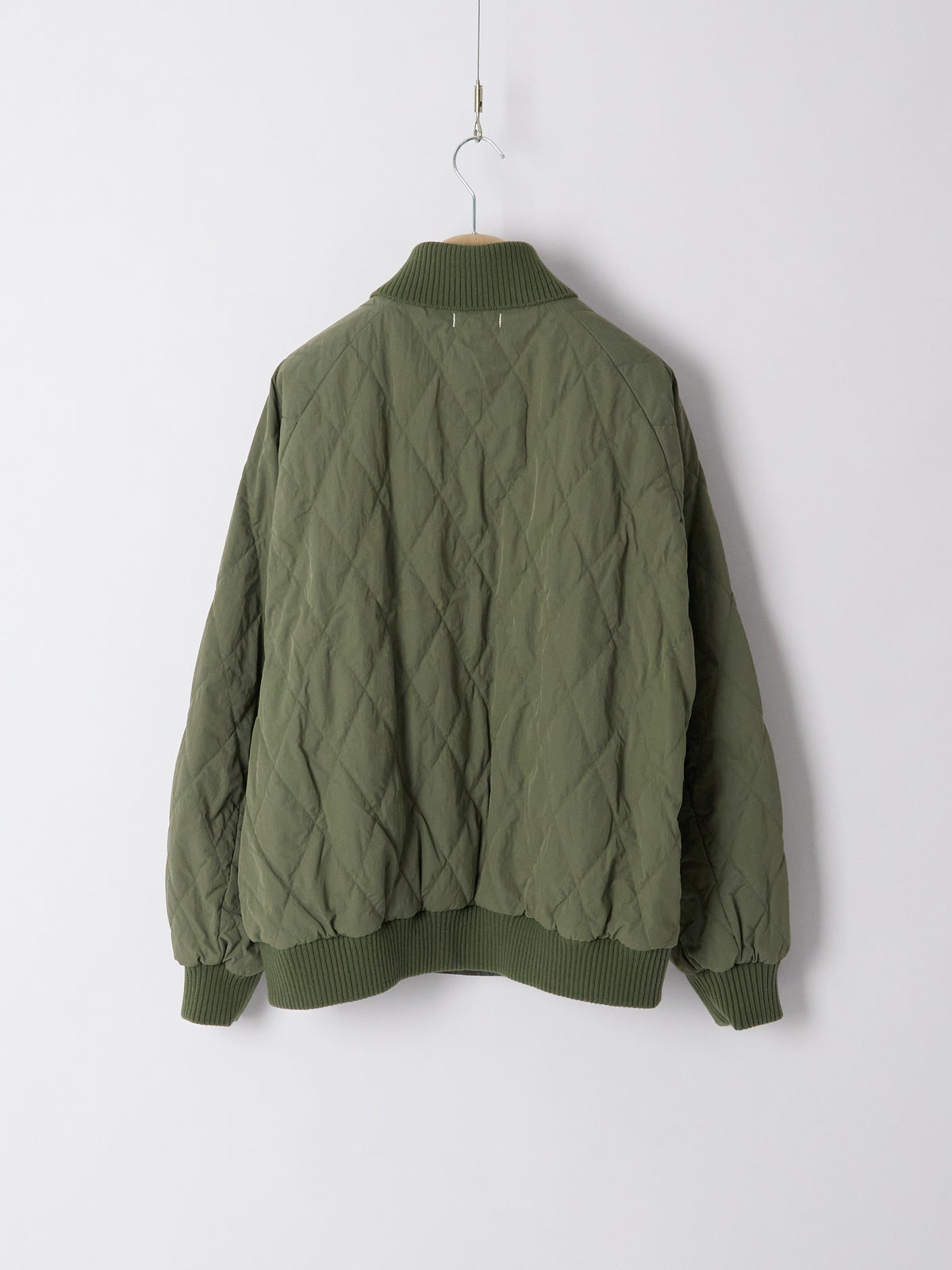 OOAL Quilting Varsity Jacket - Sage Green