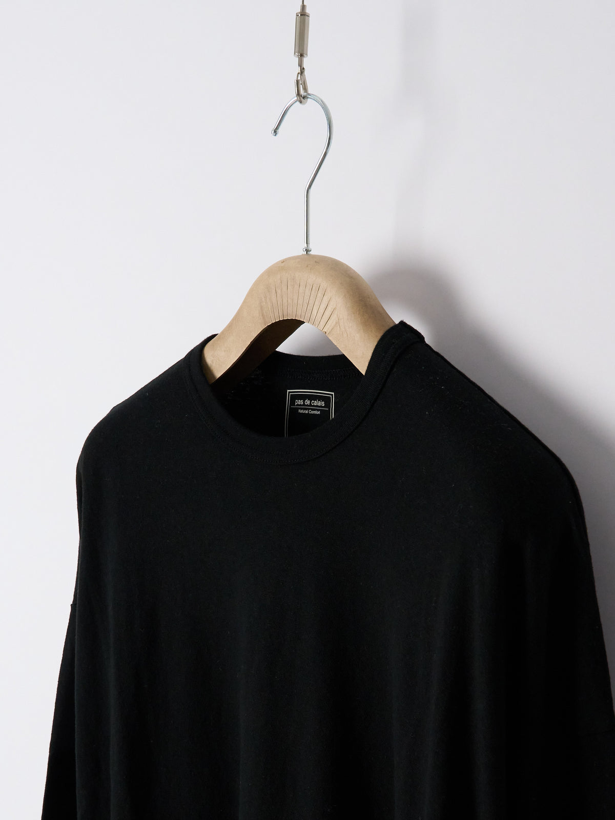 Recycle Jersey Long Sleeve Pullover - Black