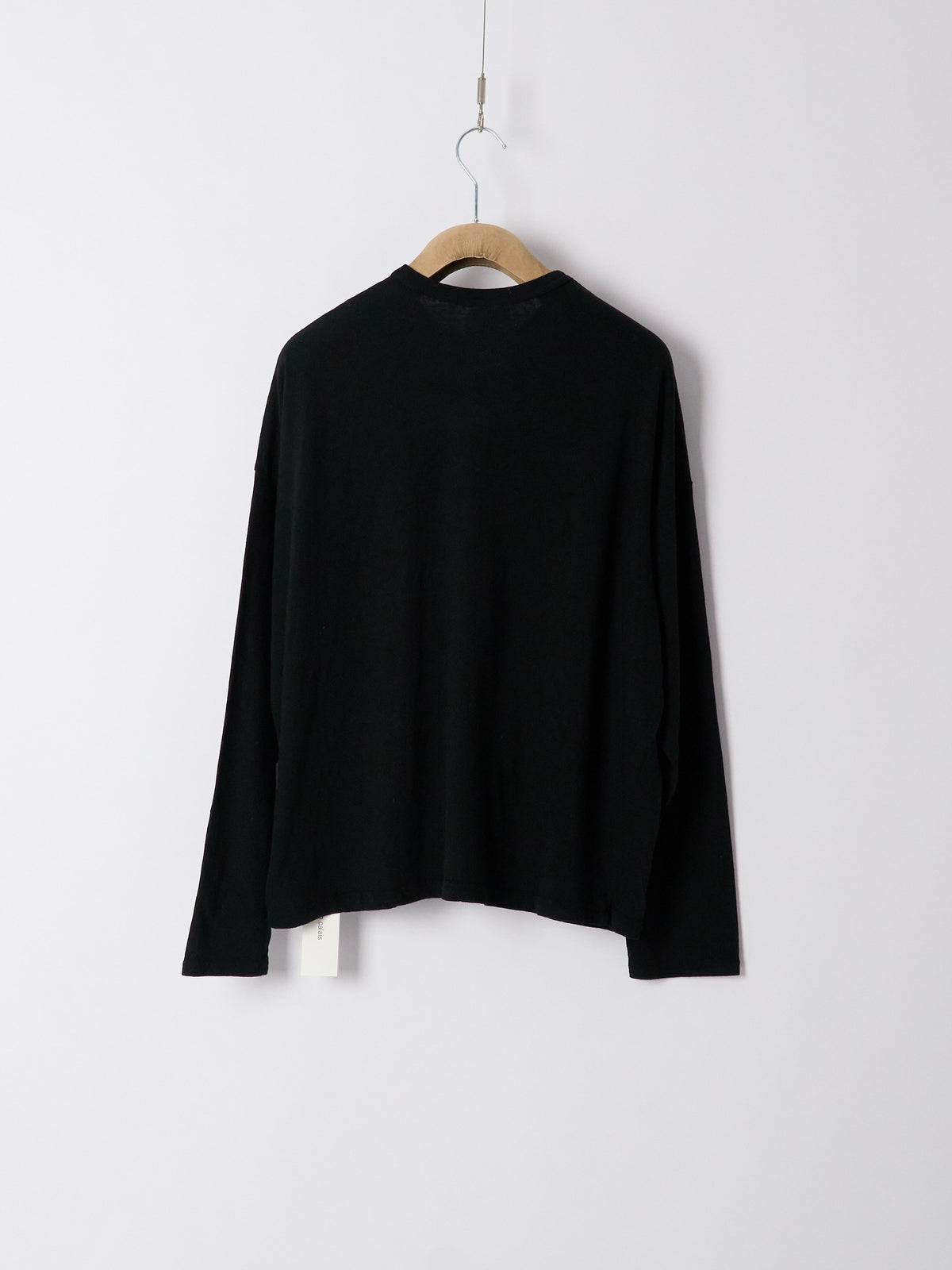 Recycle Jersey Long Sleeve Pullover - Black