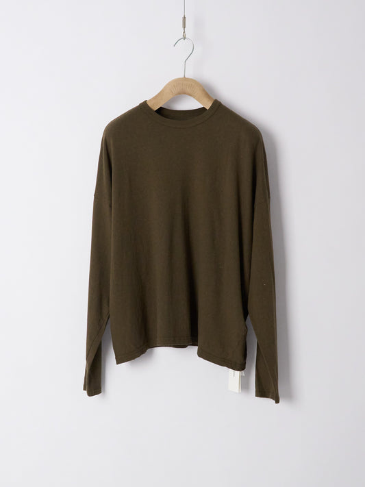Recycle Jersey Long Sleeve Pullover - Khaki