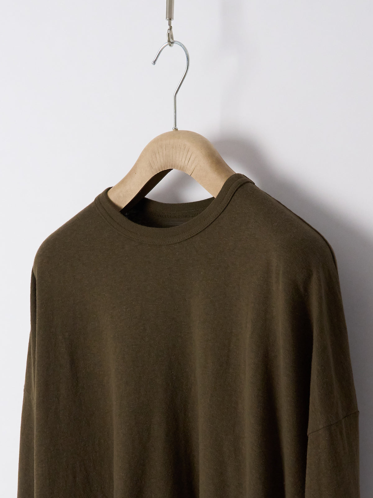 Recycle Jersey Long Sleeve Pullover - Khaki