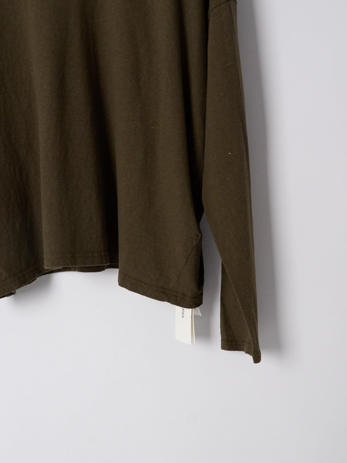 Recycle Jersey Long Sleeve Pullover - Khaki