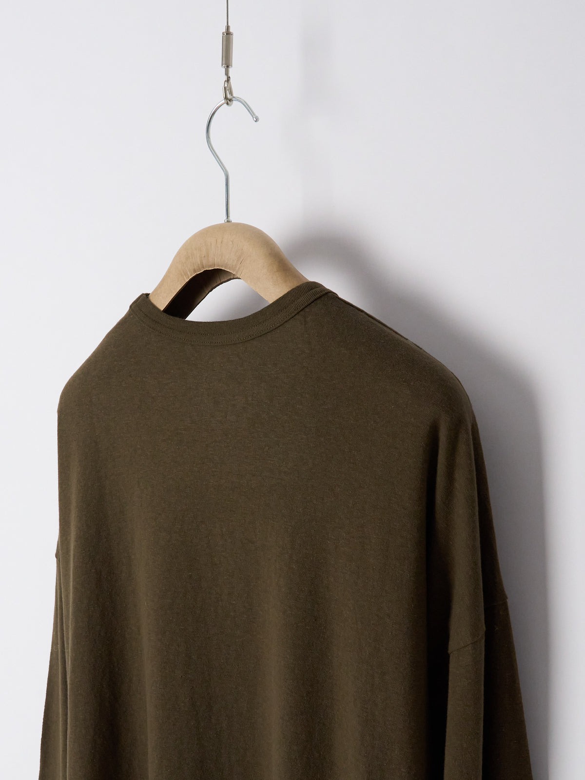 Recycle Jersey Long Sleeve Pullover - Khaki