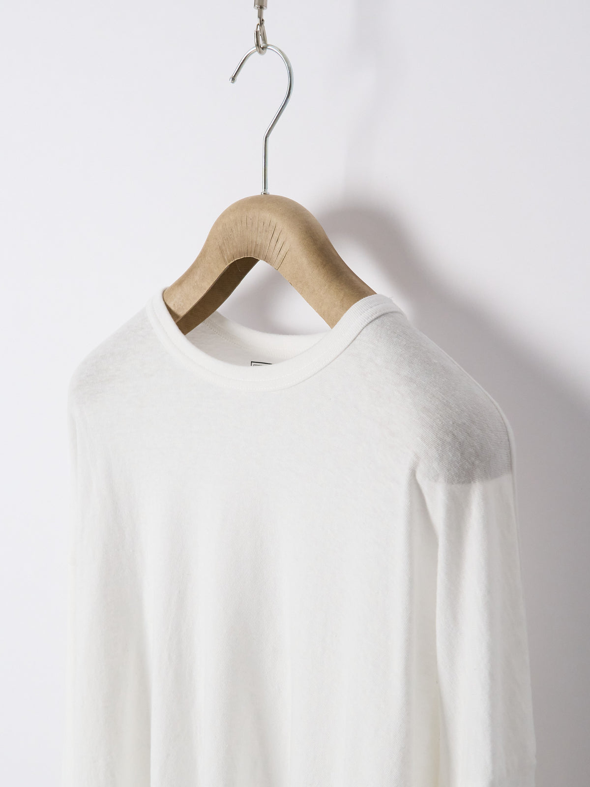 Recycle Jersey Long Sleeve Pullover - White