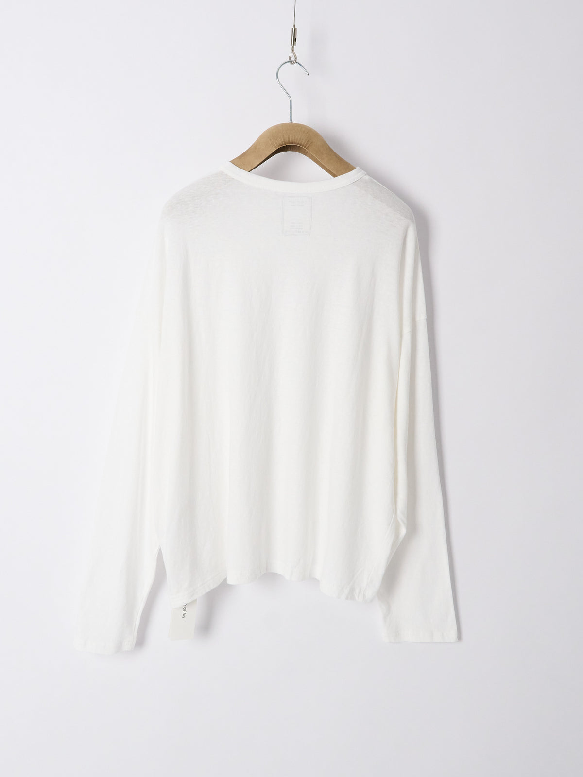 Recycle Jersey Long Sleeve Pullover - White