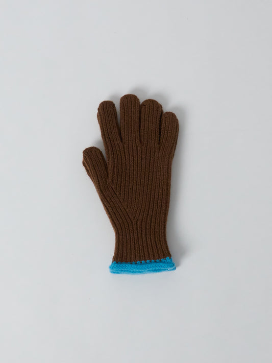 Wind It Up Ribbed Gloves - Wood