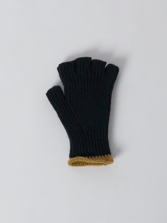 Lost My Fingers Ribbed Gloves - Black