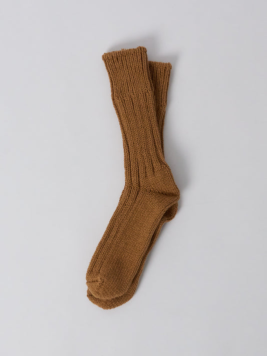 Organic Cotton Low Gauge Socks - Brown