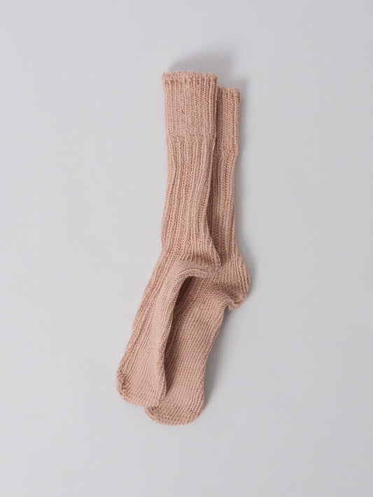Organic Cotton Low Gauge Socks - Pink