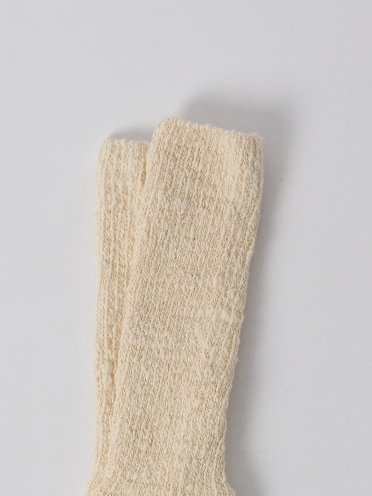 Garabou Organic Cotton Slipper Socks - Natural
