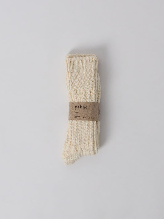 Organic Cotton Low Gauge Socks - Natural