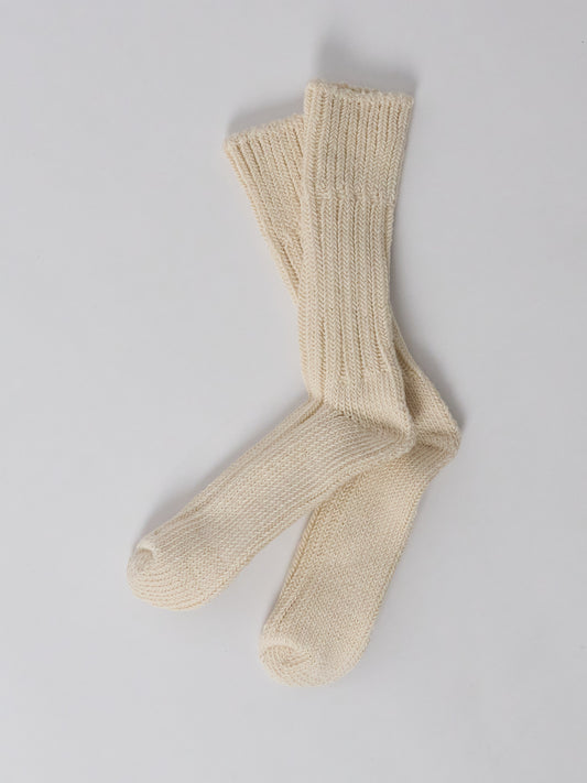 Organic Cotton Low Gauge Socks - Natural