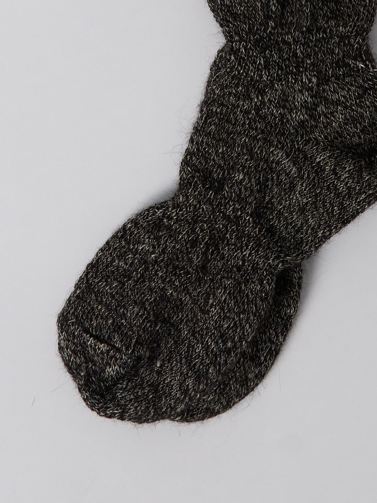 Alpaca Linen Ploot Socks - Black
