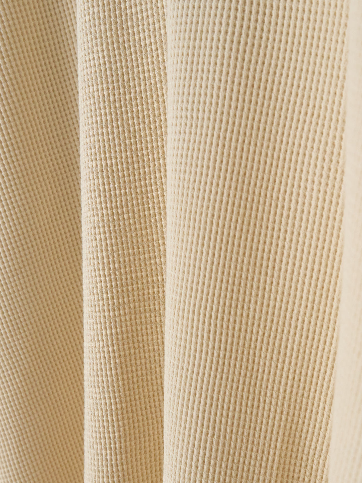 Henley Cotton Waffle - Seashell