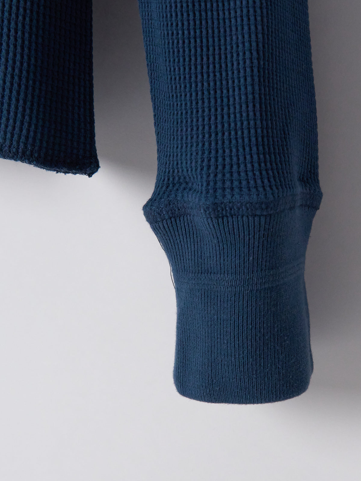 Henley Cotton Waffle - Ink