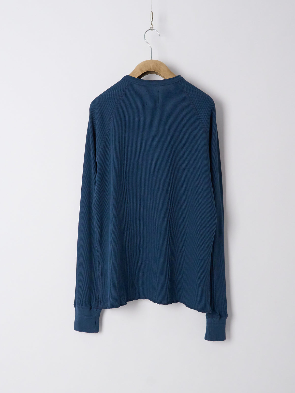 Henley Cotton Waffle - Ink