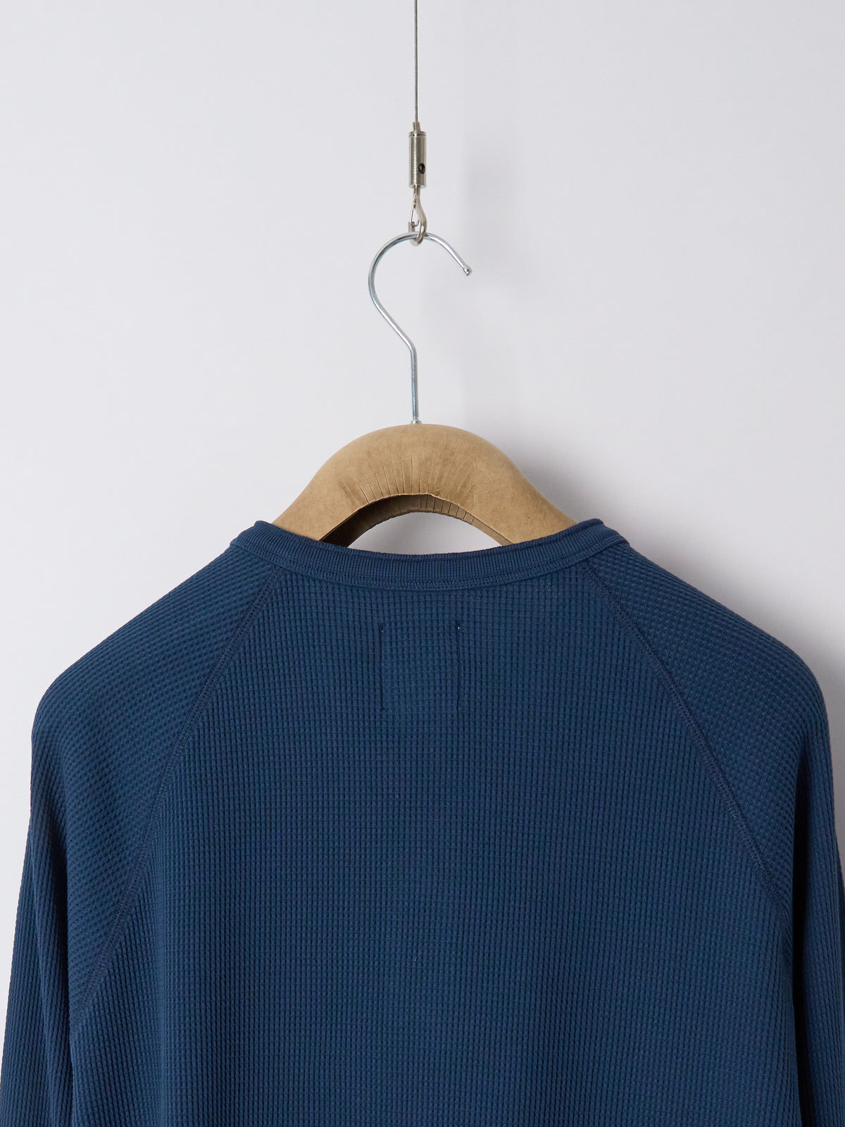 Henley Cotton Waffle - Ink