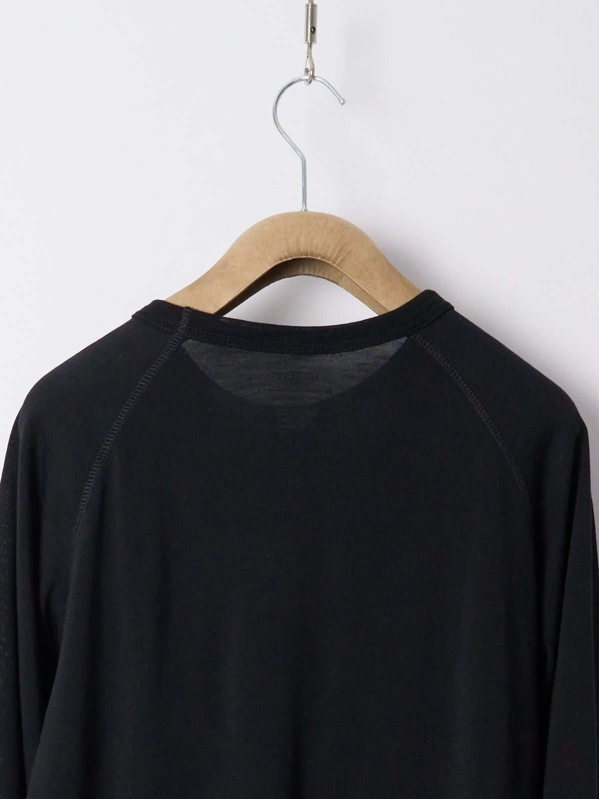 Raglan Long Sleeve Merino - Schwarz