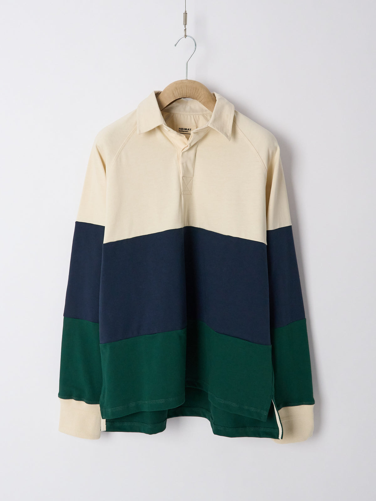 Raglan Rugby - Tannen Gruen Seashell Ink