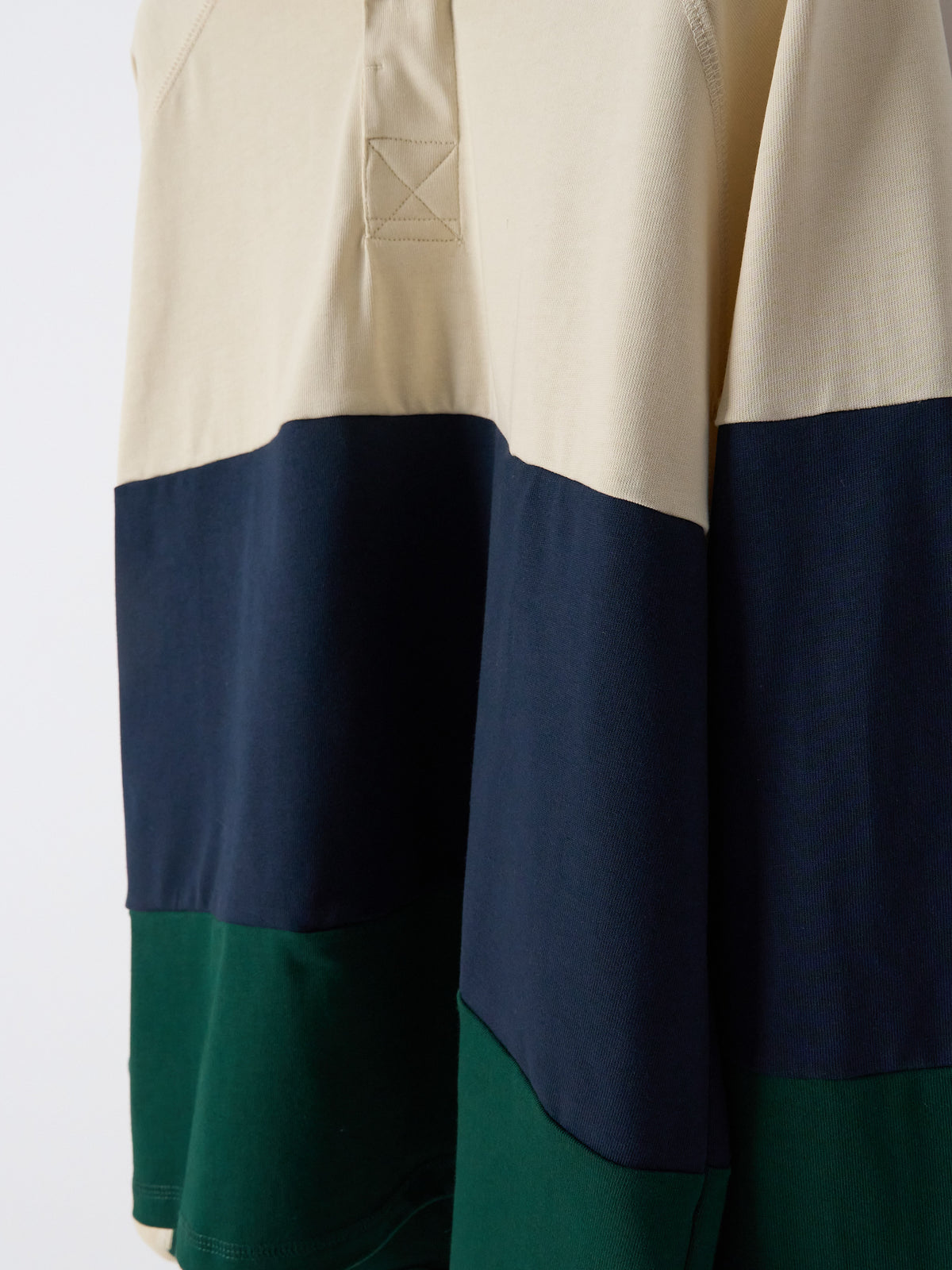 Raglan Rugby - Tannen Gruen Seashell Ink