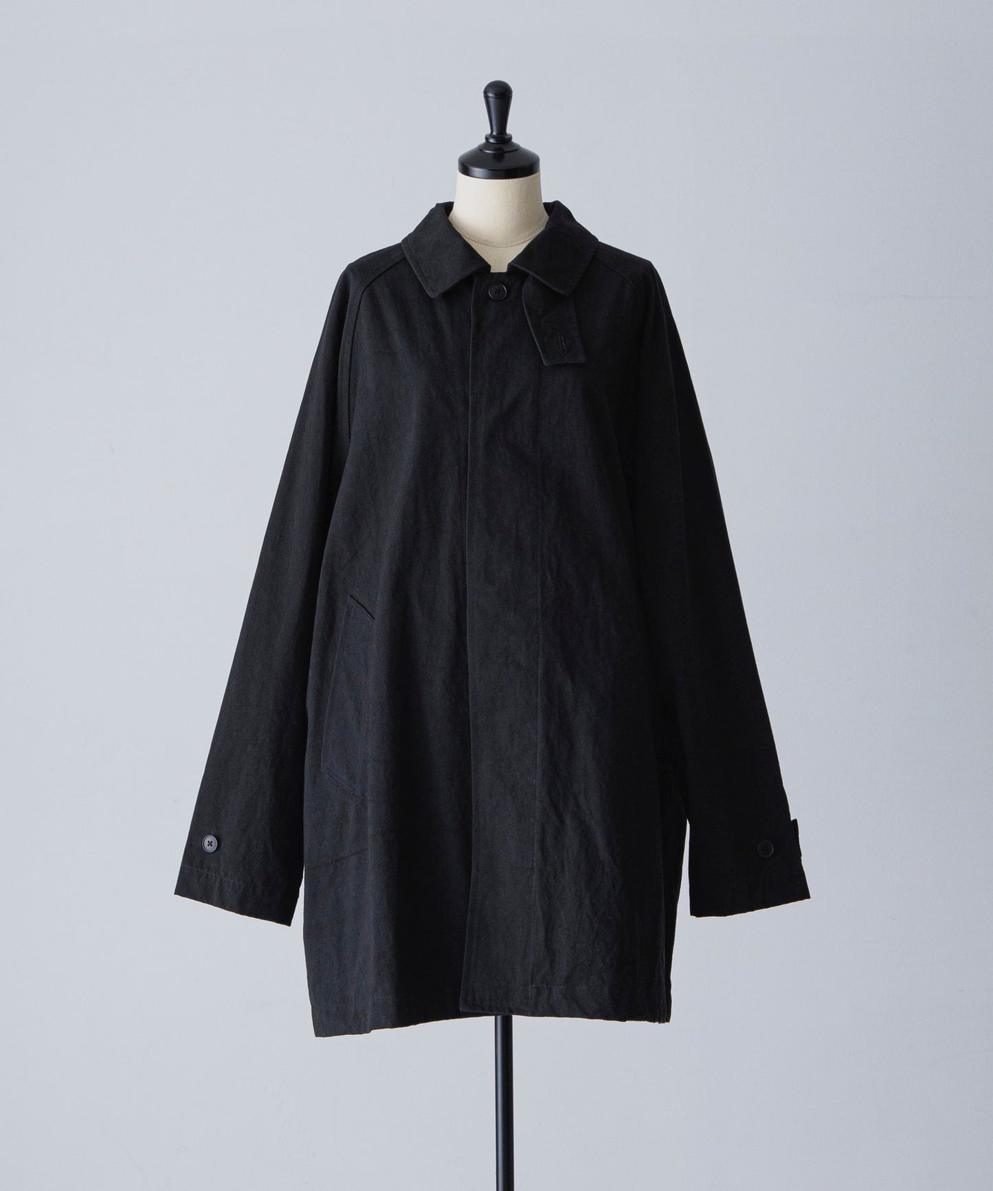 Cotton Short Coat - Black