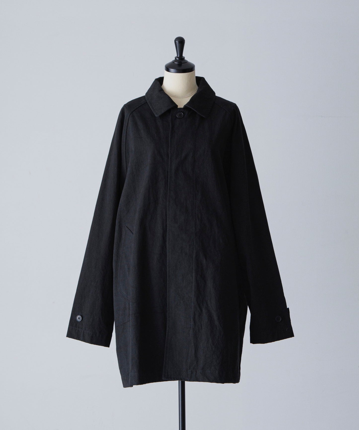 Cotton Short Coat - Black