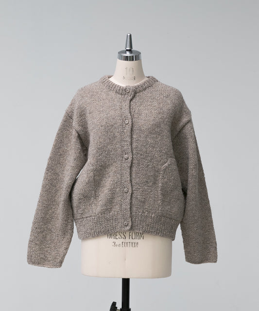 Peruvian Knit Cardigan - Taupe