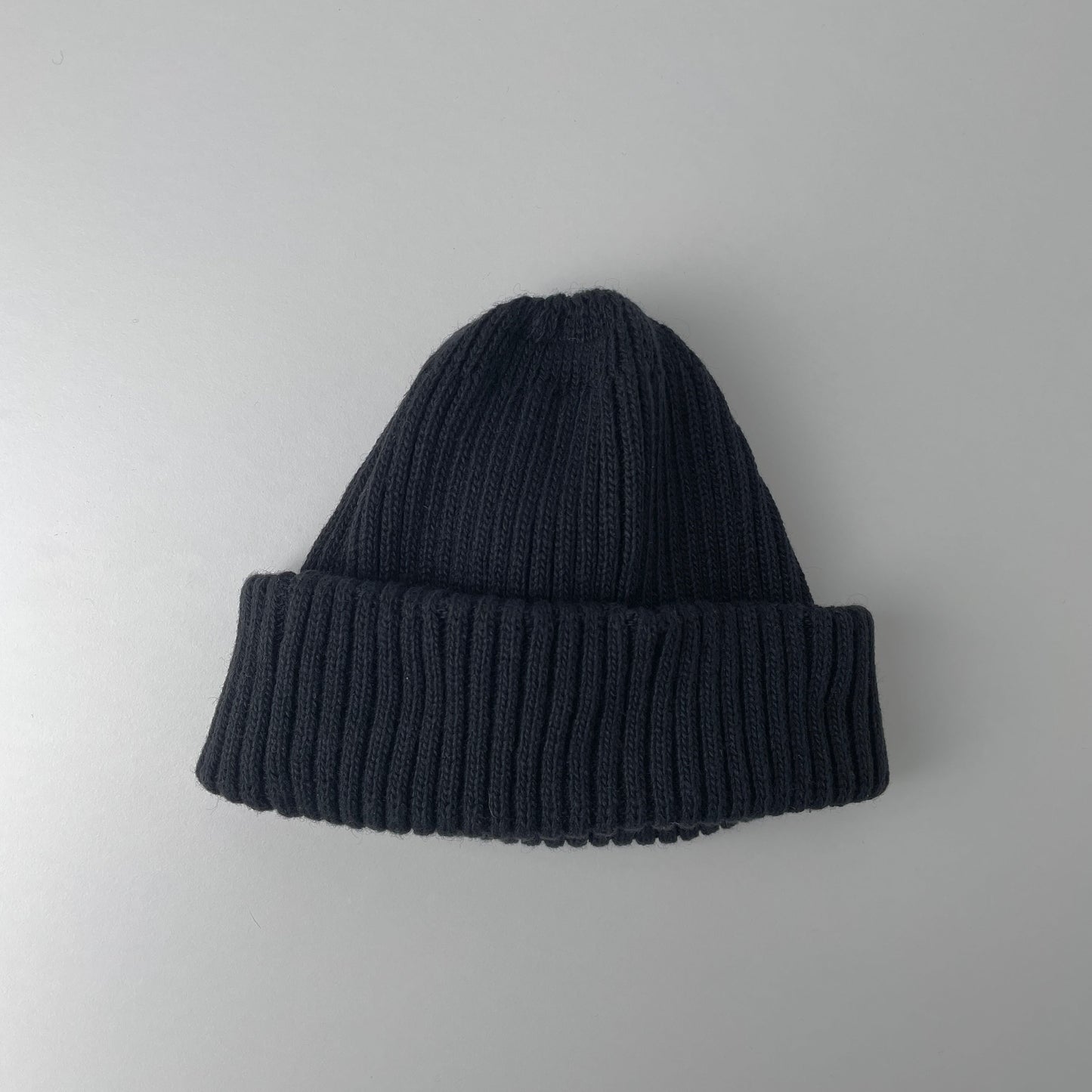 RECYCLE W/PL 2x2 BEANIE - BLACK