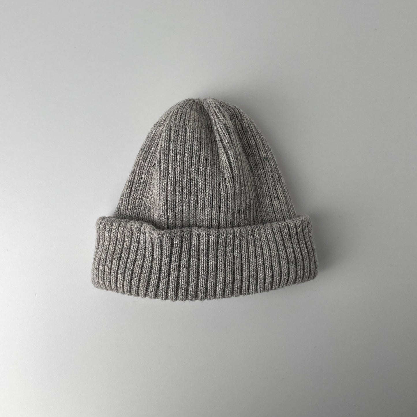 RECYCLE W/PL 2x2 BEANIE - GRAY