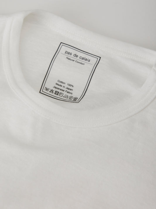Recycle Jersey Long Sleeve Pullover - White