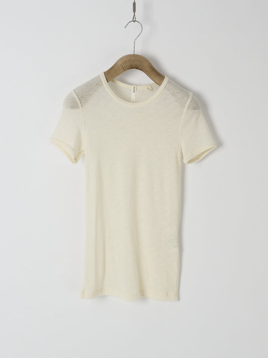 Lumae Fine Merino Tee – Ecru