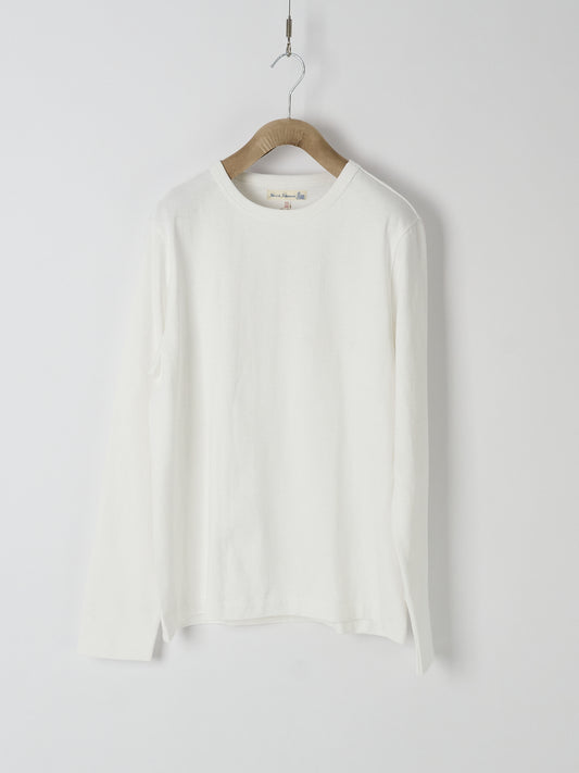 2S18 Loopwheeled Long Sleeve – Heavyweight 10.7oz - Relaxed Fit (01 White)