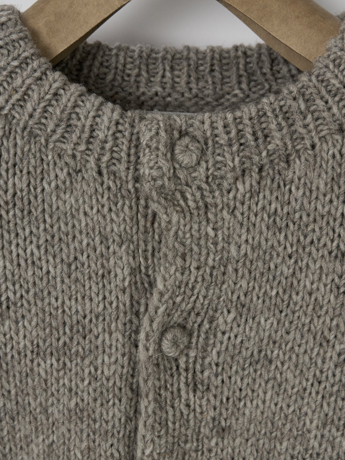 Peruvian Knit Cardigan - Taupe
