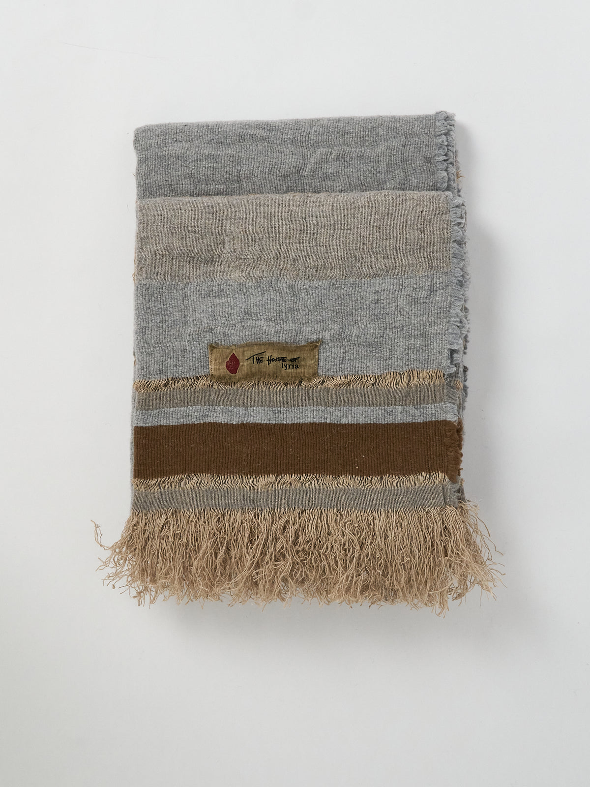 Xoroi D1 Throw Dusty Blue and Brown