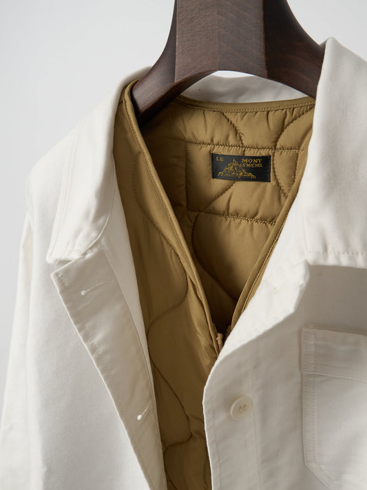 Le Mont Saint Michel Vinis Quilted Vest Kraft