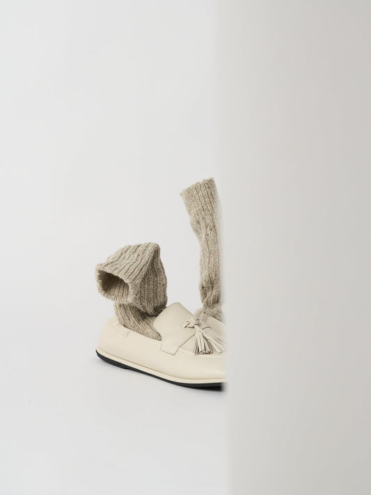 Fleck Irish Wool Socks - Natural Melange