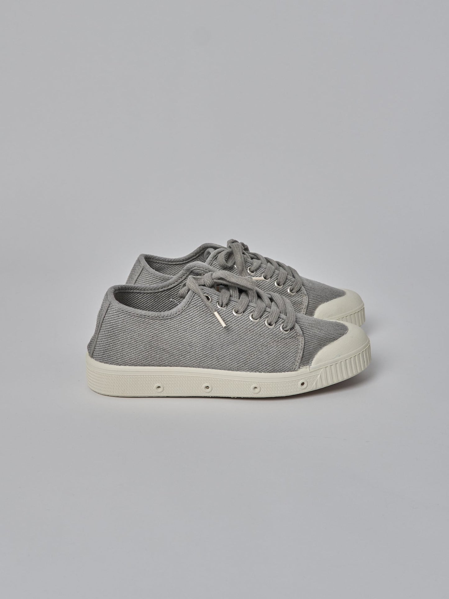 Spring Court G2 Washed Heavy Twill Trainers - Grey