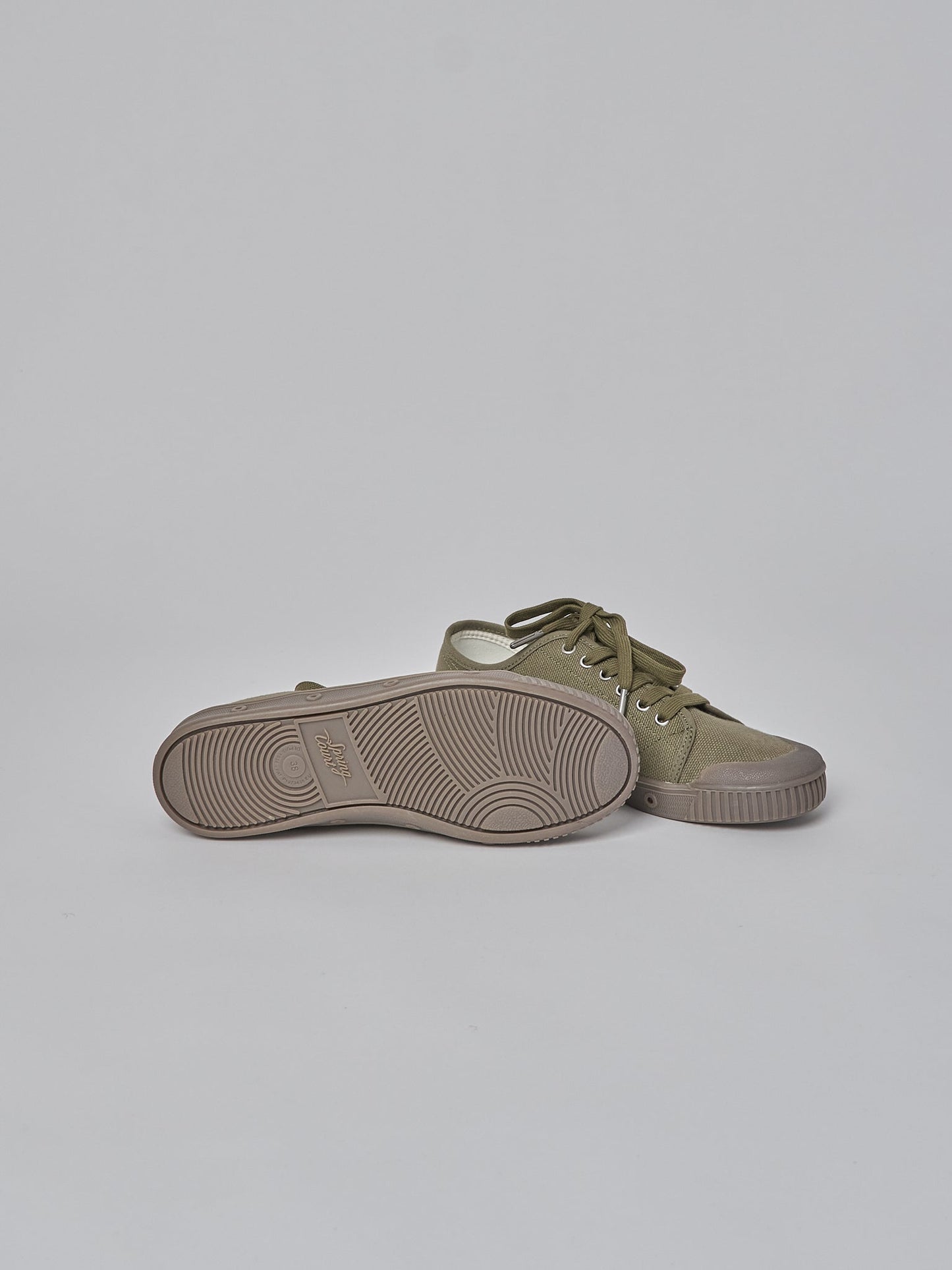 Spring Court G2 Heavy Canvas Trainers - Khaki