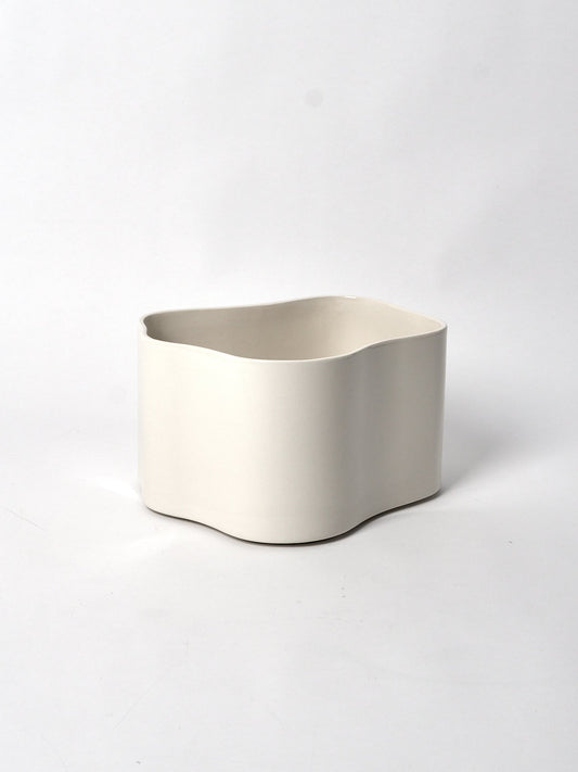 Riihitie Plant Pot - Shape B Medium - White Glaze