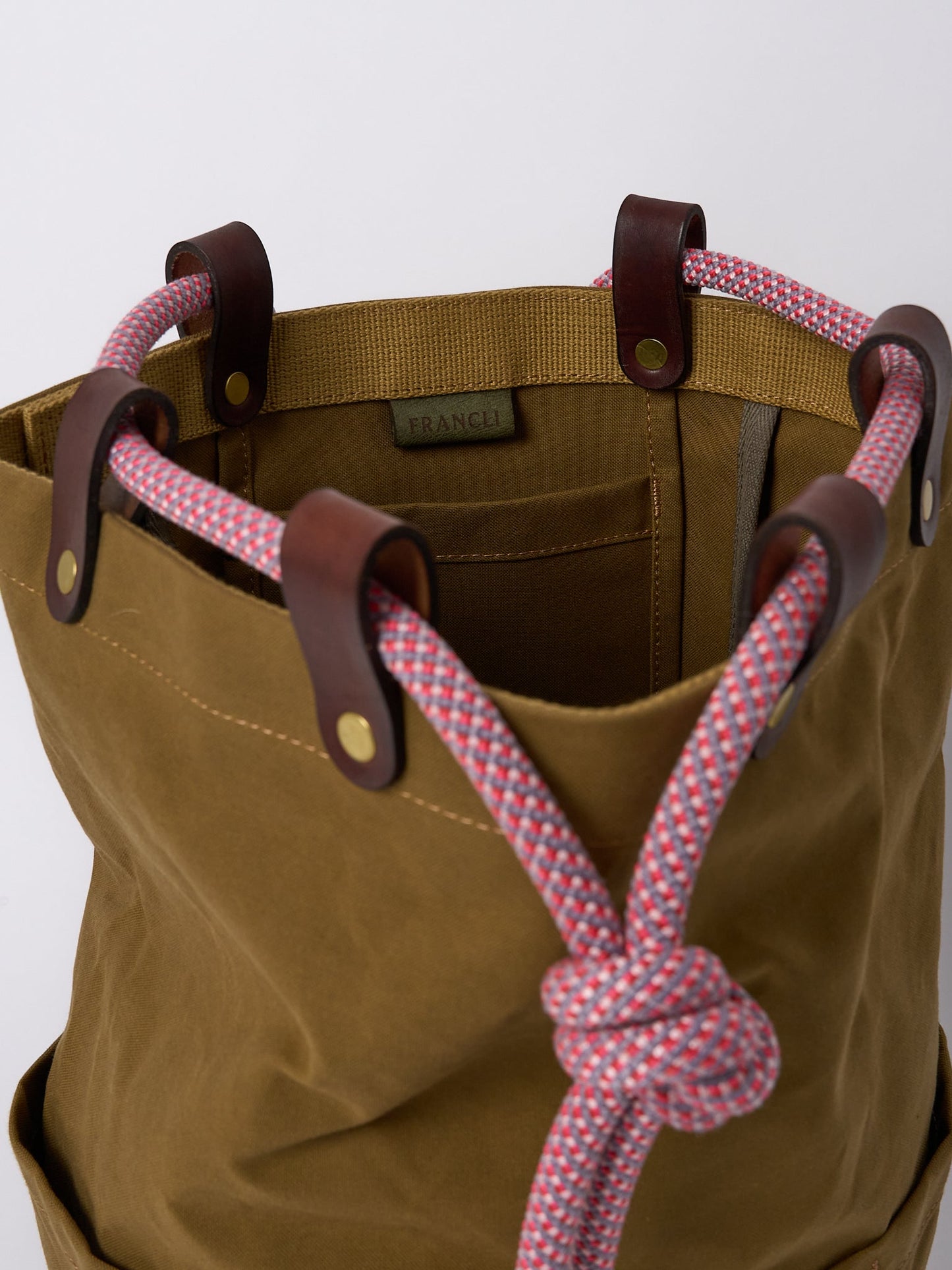 Francli Ditty Bag - Tan + Blush
