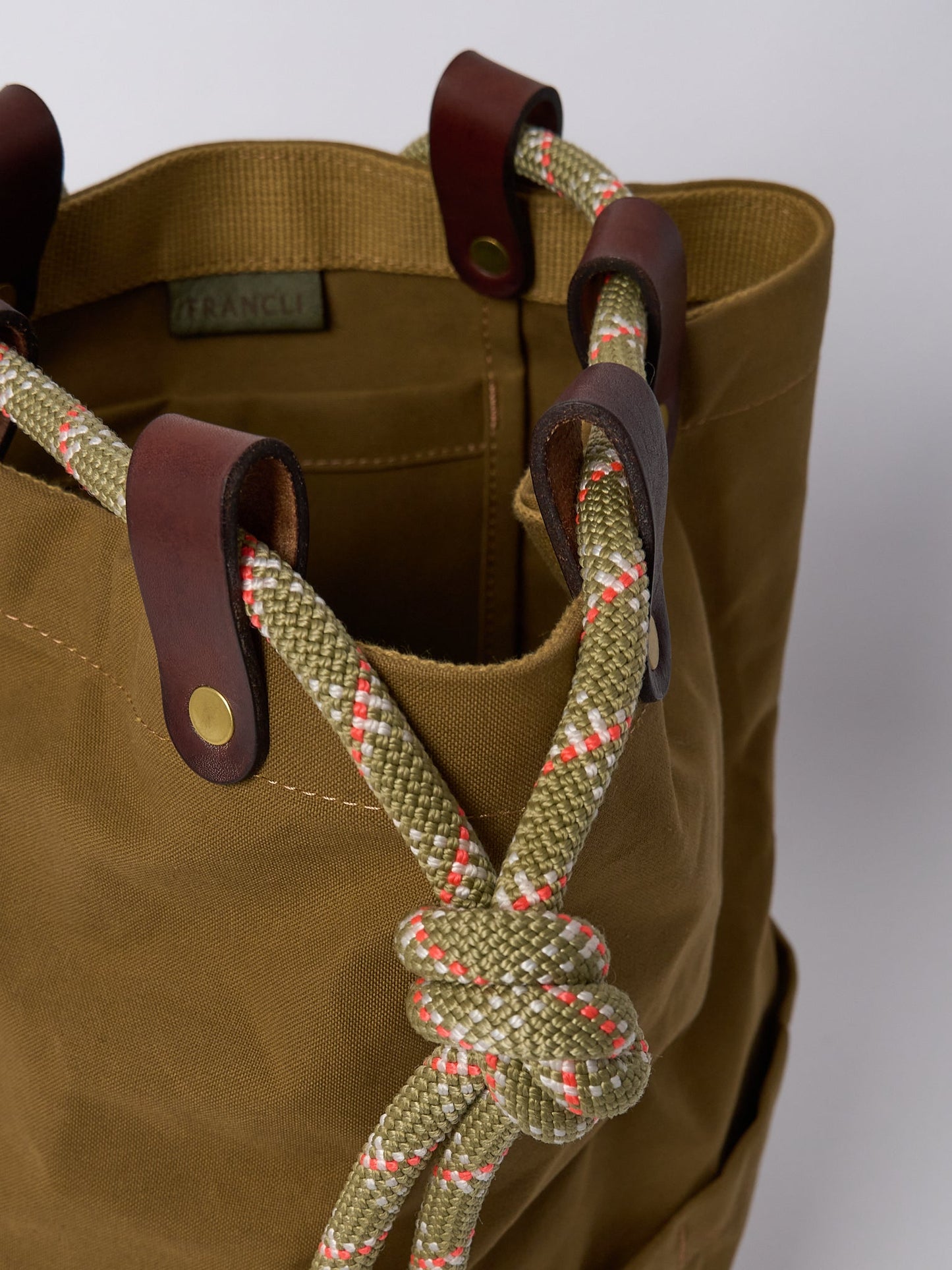 Francli Ditty Bag - Tan + Sage