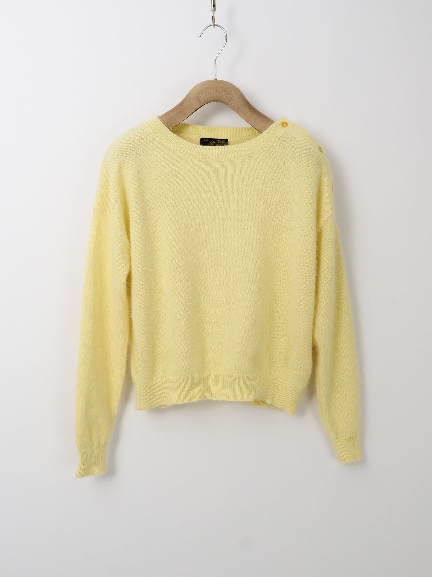 Sache Angora Sweater - Soft Yellow