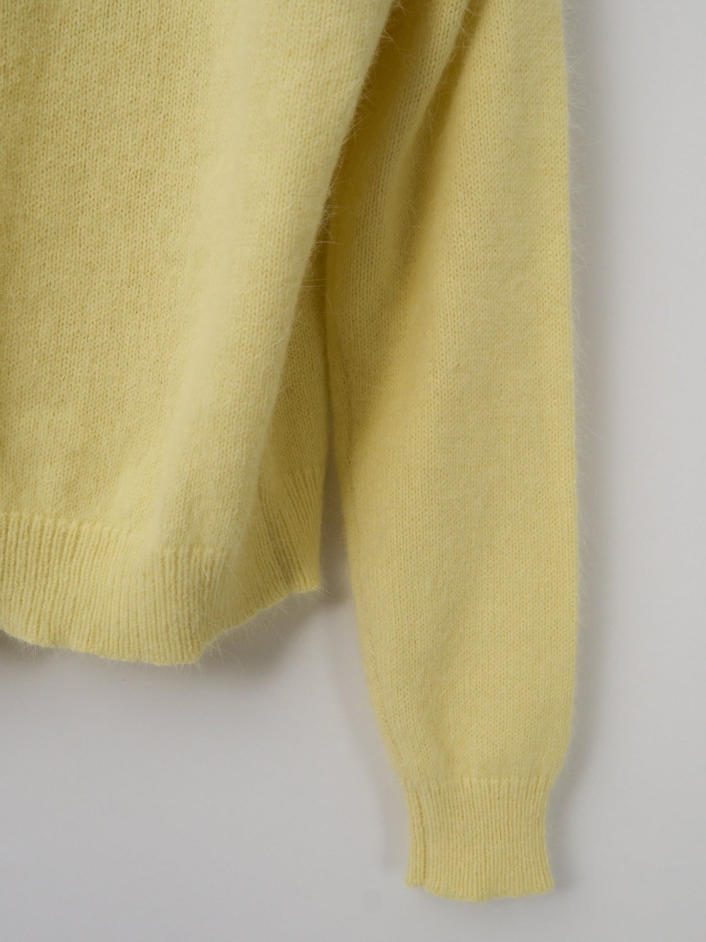 Sache Angora Sweater - Soft Yellow