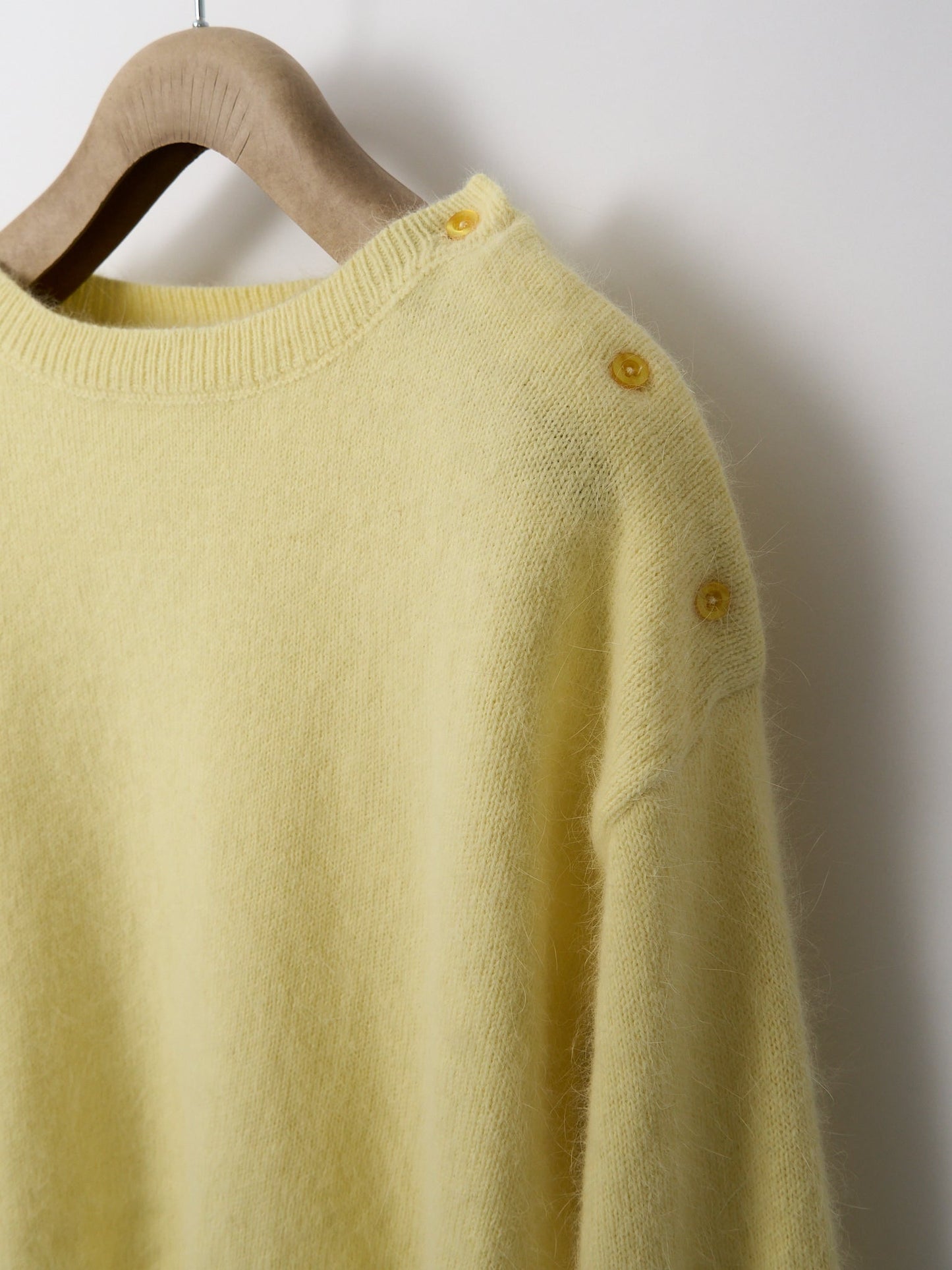 Sache Angora Sweater - Soft Yellow