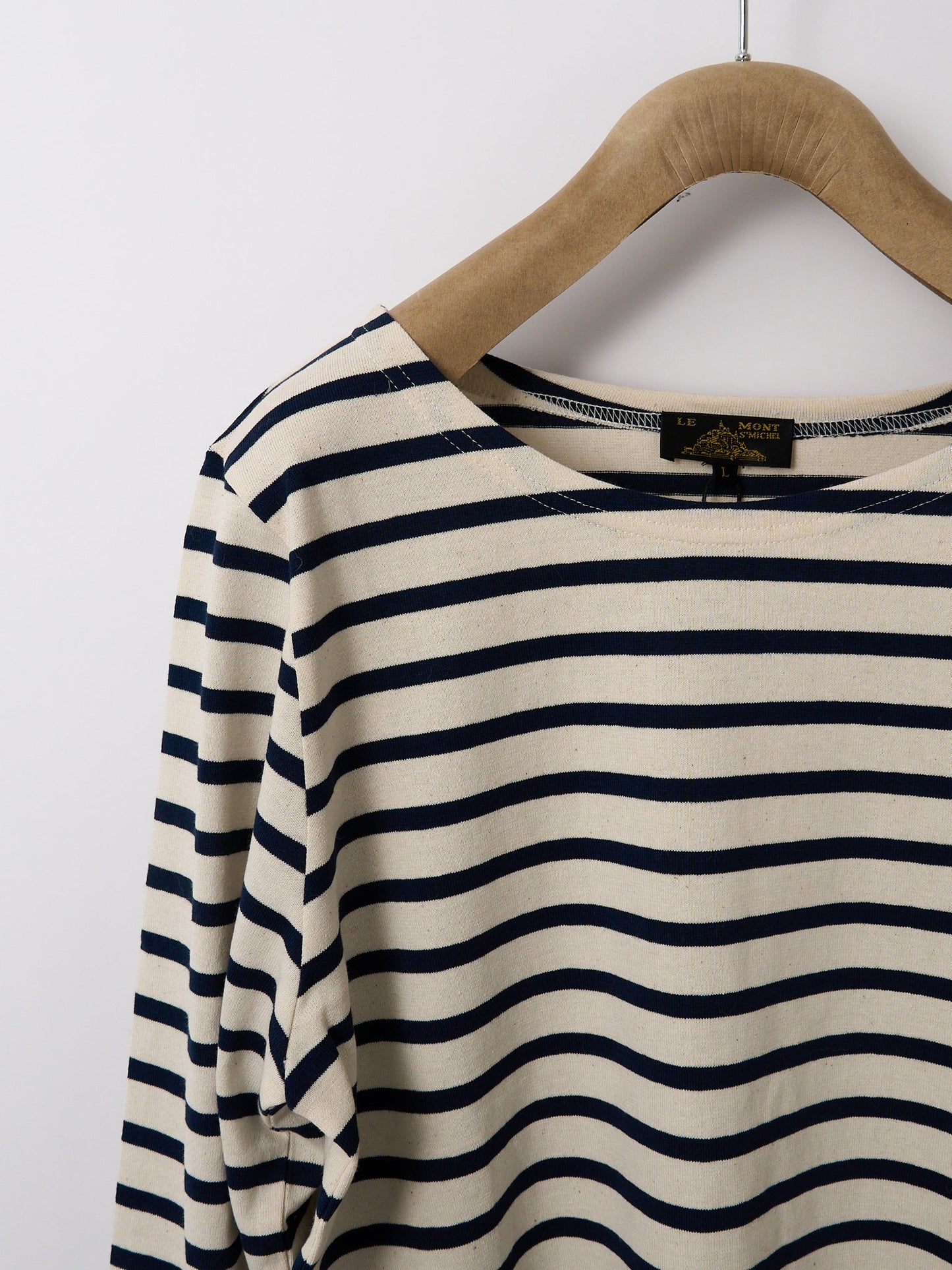 Tilda Long-Sleeved Breton Top - Ecru / Navy