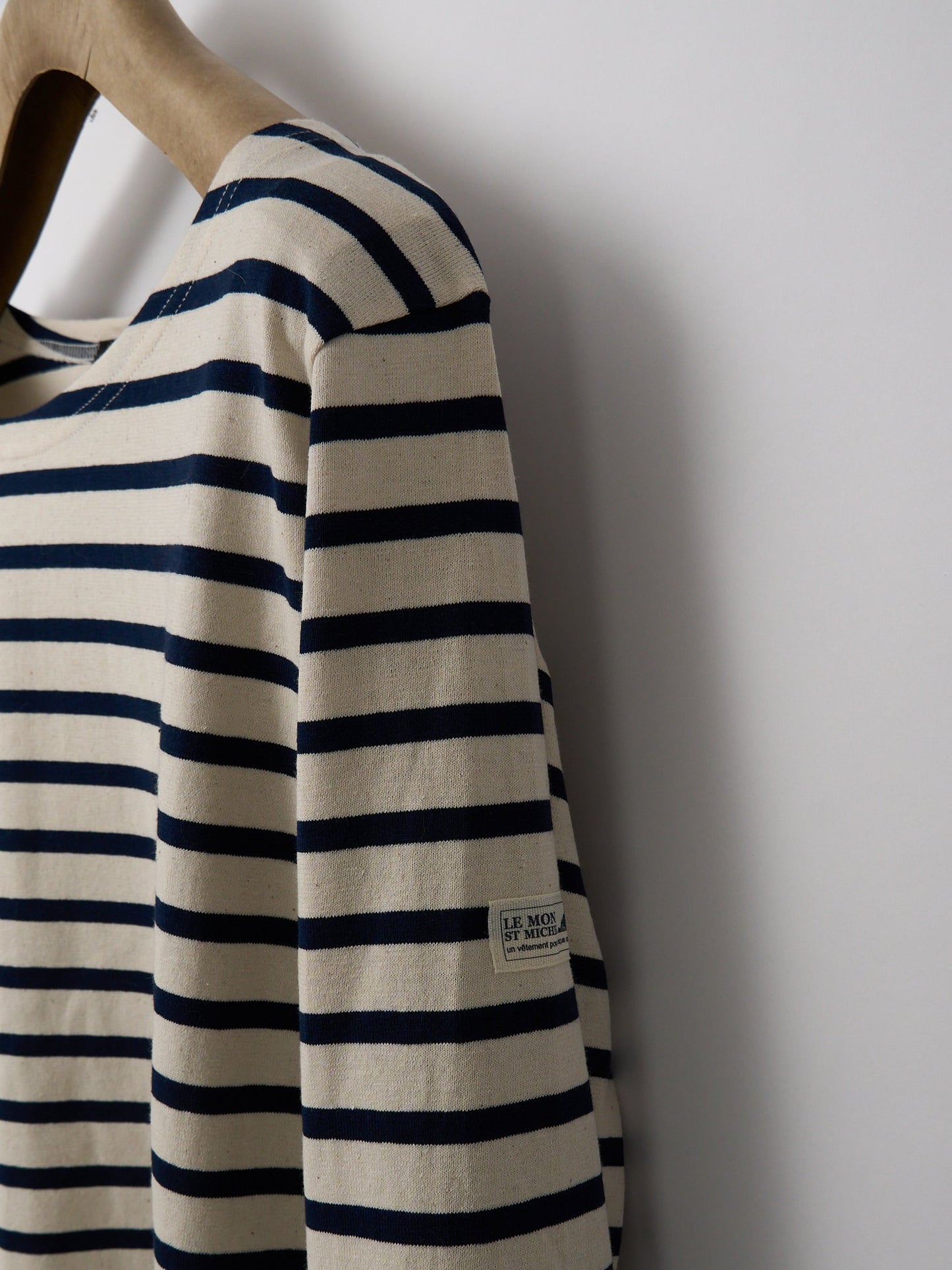 Tilda Long-Sleeved Breton Top - Ecru / Navy