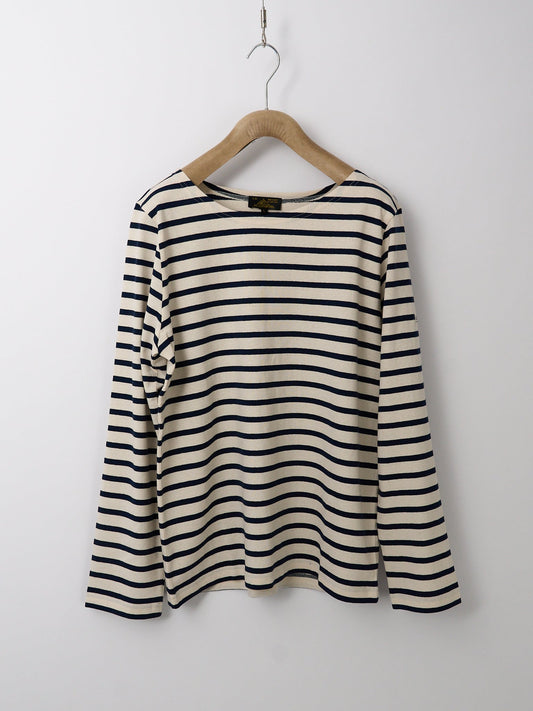 Tilda Long-Sleeved Breton Top - Ecru / Navy