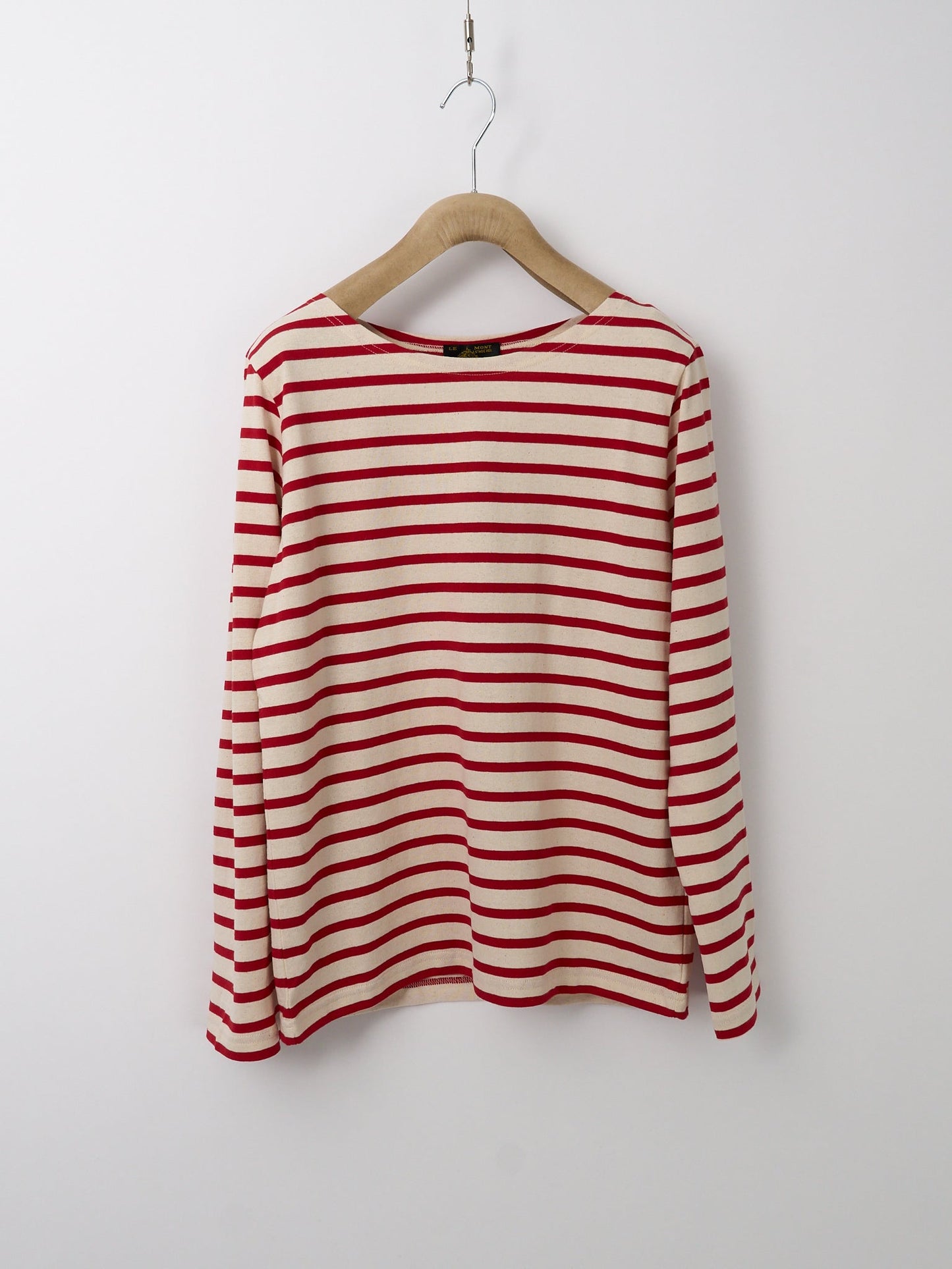 Tilda Long-Sleeved Breton Top - Ecru / Red