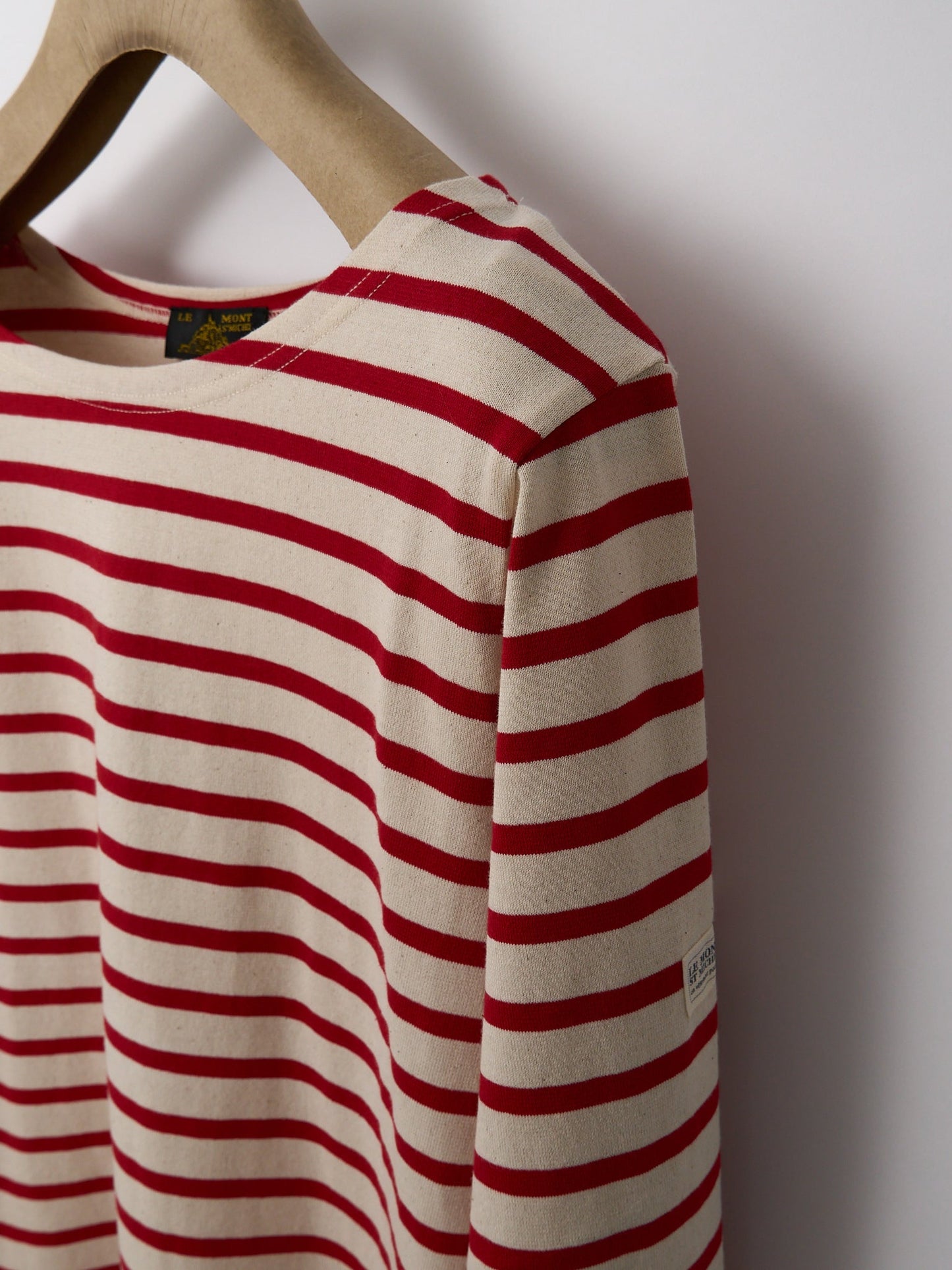 Tilda Long-Sleeved Breton Top - Ecru / Red